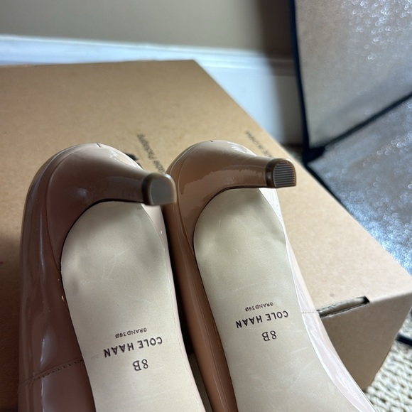NWOT - Cole Haan Vandam Pump 65 mm, Size 8B, Brushed Patent Leather - Fabulous! - Picture 7 of 17